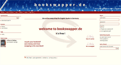 Desktop Screenshot of bookswapper.de