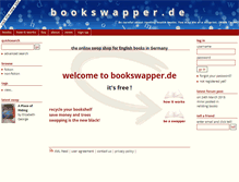 Tablet Screenshot of bookswapper.de